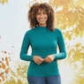 Ribbed Mock Neck Sweater, , large