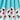 Sweetheart Neck Lounger, Aqua Cats, swatch