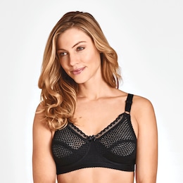 Miss Mary Firm Support Cotton Bra, , large