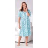 2-Pack Silky Tricot Nightgowns by Cozee Corner&reg;, Seagrass Floral Seagrass, large
