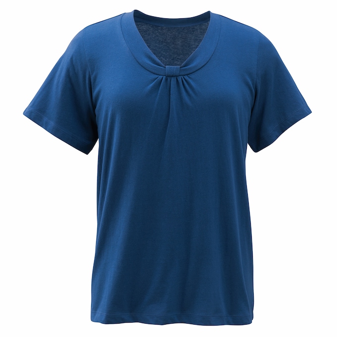 Nova Pleated Neck Top, , large