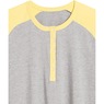 Short-Sleeve Henley Baseball Tunic, Gray Sunshine, large