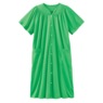 Short-Sleeve Snap-Front Duster with Pockets, , large