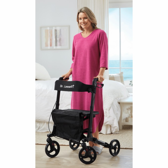 Dr. Leonard's® Foldable Aluminum Rollator, , large