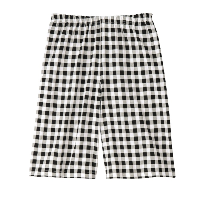 Knit Short - Solid and Print, Gingham, large