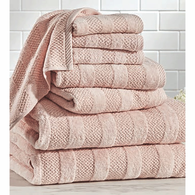 Quick Dry Cotton Bath Towel Set, Light Coral, large