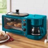 3-in-1 Breakfast Maker with Grill, Bake, Toast & Brew Functions, , large