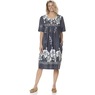 Border Print Patio Dress, , large