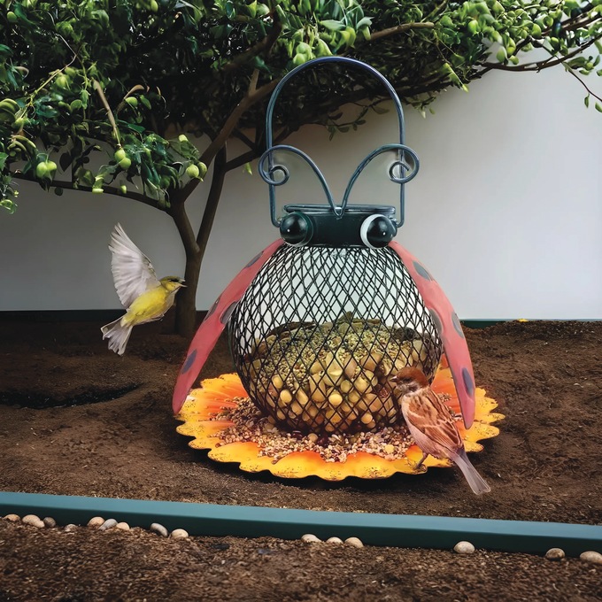 Solar Light Bird Feeder, , large