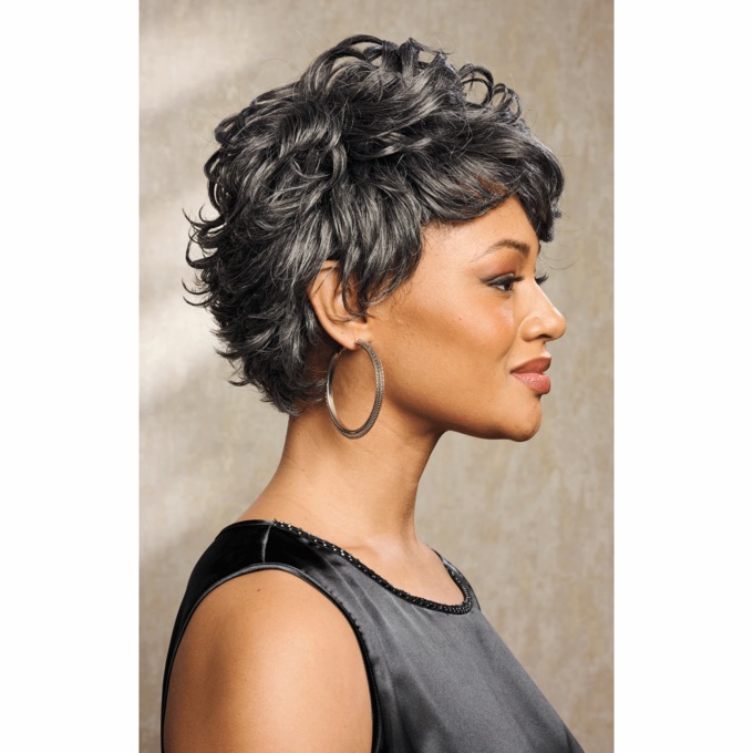 Motown Tress Toni Wig, Dark Brown Gray, large