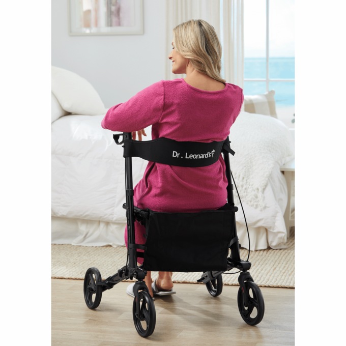 Dr. Leonard's® Foldable Aluminum Rollator, , large