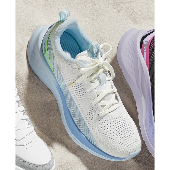 K-Swiss Women's ST329 Cross Training Shoe, Ice Water White Forever Blue Paradise Green, large