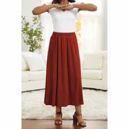 Velour A-Line Skirt, , large