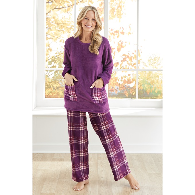 Fleece Lounging Set, , large