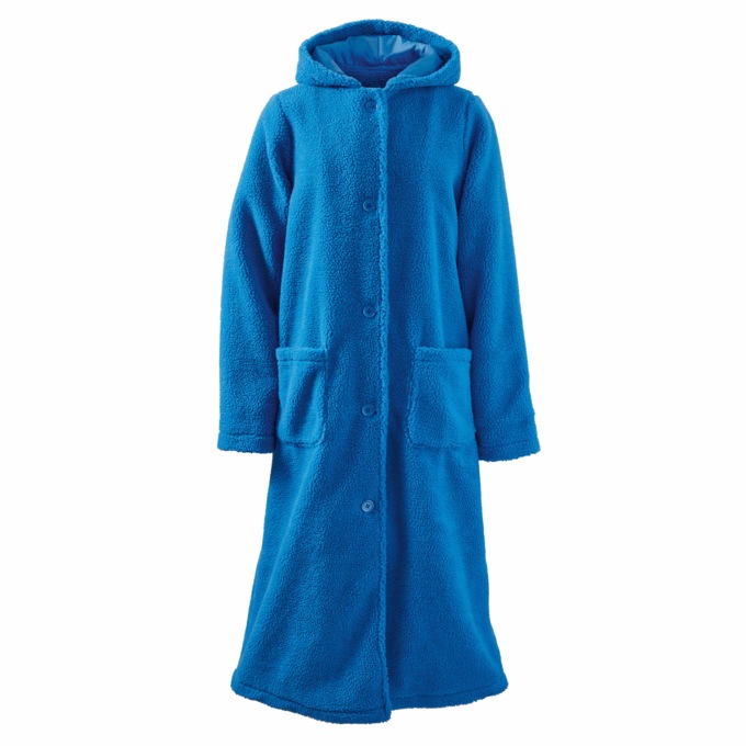Long Berber Coat, Cobalt, large