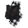 Women's Plaid Flannel PJ Set, Black, large