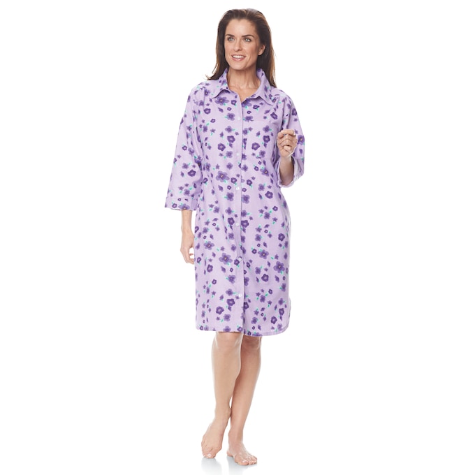 Printed Flannel PJs or Nightshirt, , large