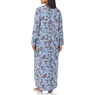 Flannel Nightgown, Blue Paisley, large