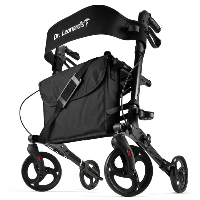 Dr. Leonard's® Foldable Aluminum Rollator, , large