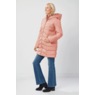 Hooded Chevron Quilted Coat, Rose, large