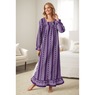 Square-Neck Flannel Nightgown, , large