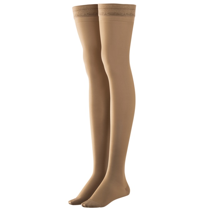 Graduated Compression Thigh-High - Moderate Support, , large