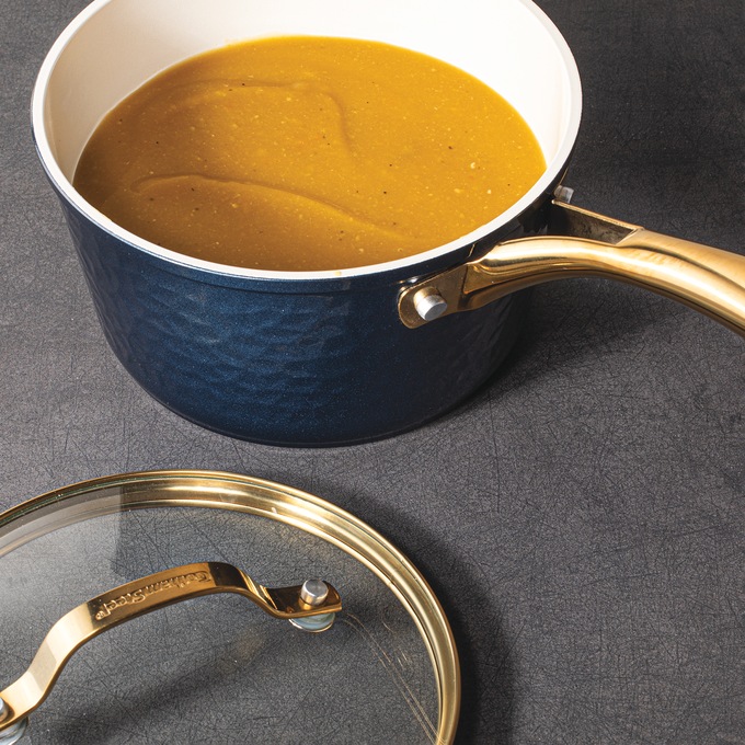 Gotham Steel Hammered Ceramic 10-piece Cookware Set, , large