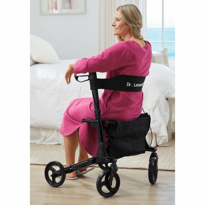 Dr. Leonard's® Foldable Aluminum Rollator, , large