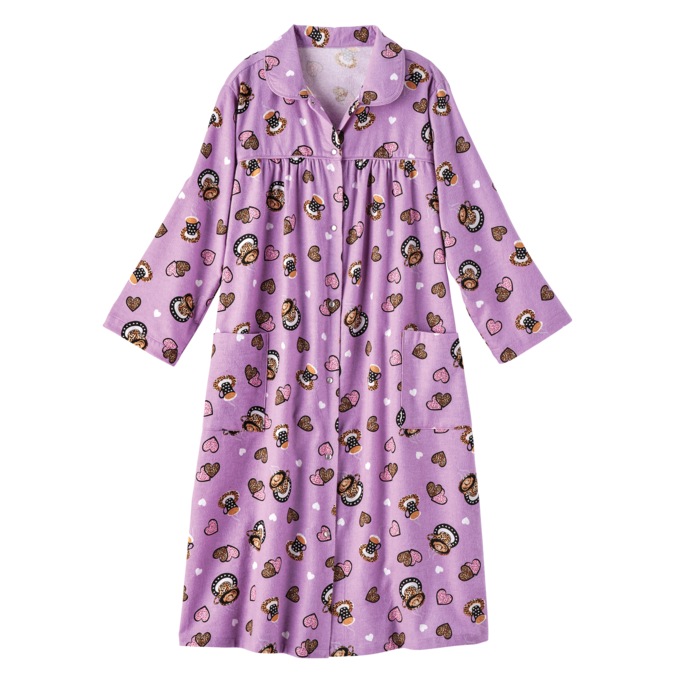 Cozy Flannel Duster, , large