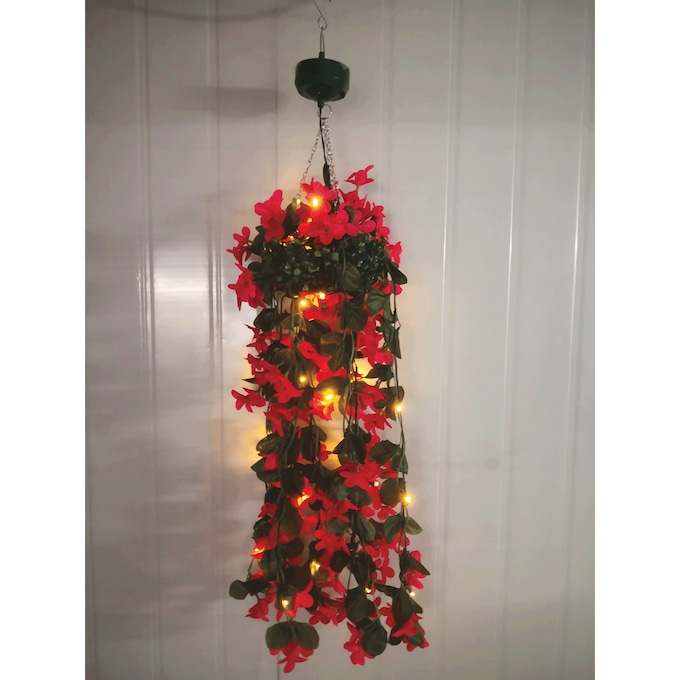 Solar Hanging Flower Light, , large