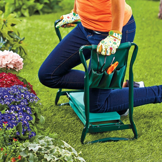 2-in-1 Cushioned Garden Kneeler and Seat, , large
