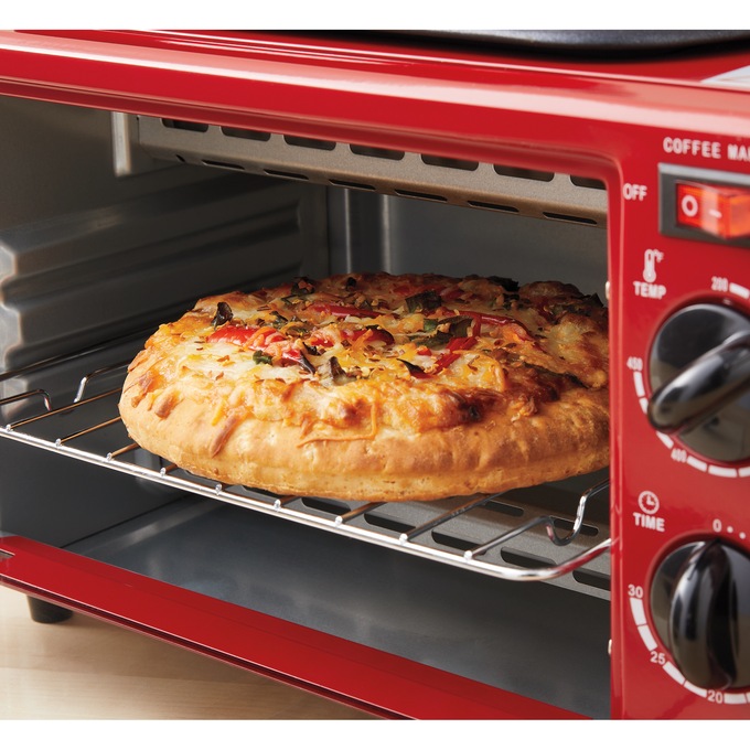 3-in-1 Breakfast Maker with Grill, Bake, Toast & Brew Functions, , large