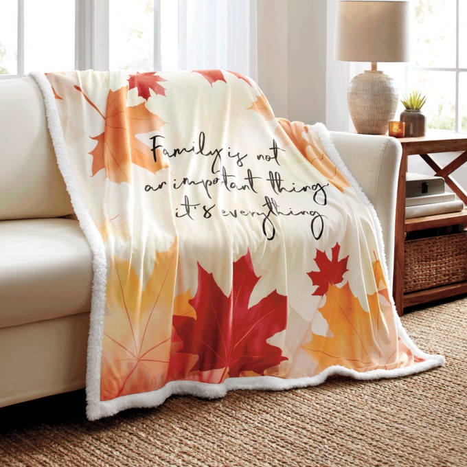 Novelty Sherpa Reversible Throw, , large