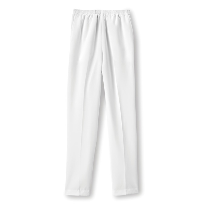 Wrinkle-Resistant Pants, White, large