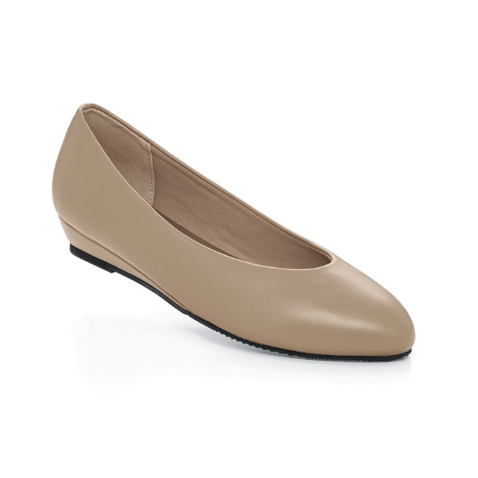 Jan Dress Flat, Taupe, large