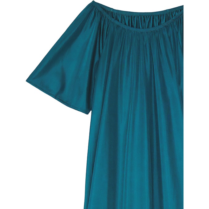 2-Pack Long Tricot Nightgowns, Teal Iris, large