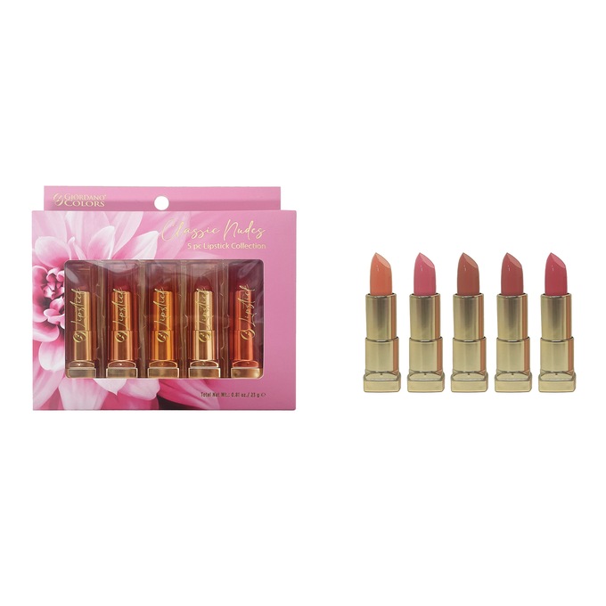 Michael Giordano 5-Piece Classic Nudes Lipstick Collection, , large