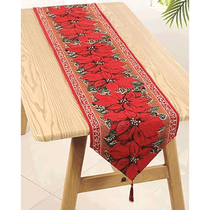 Poinsettia Table Runner, , large