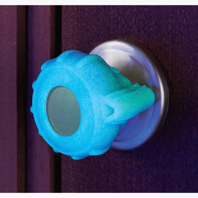 2-Pack Glow-In-The-Dark Doorknob Grip Cover, , large
