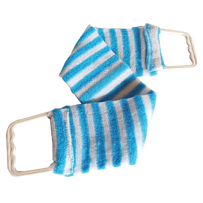 Back Scrubber, Blue White, large