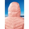 Hooded Chevron Quilted Coat, Rose, large