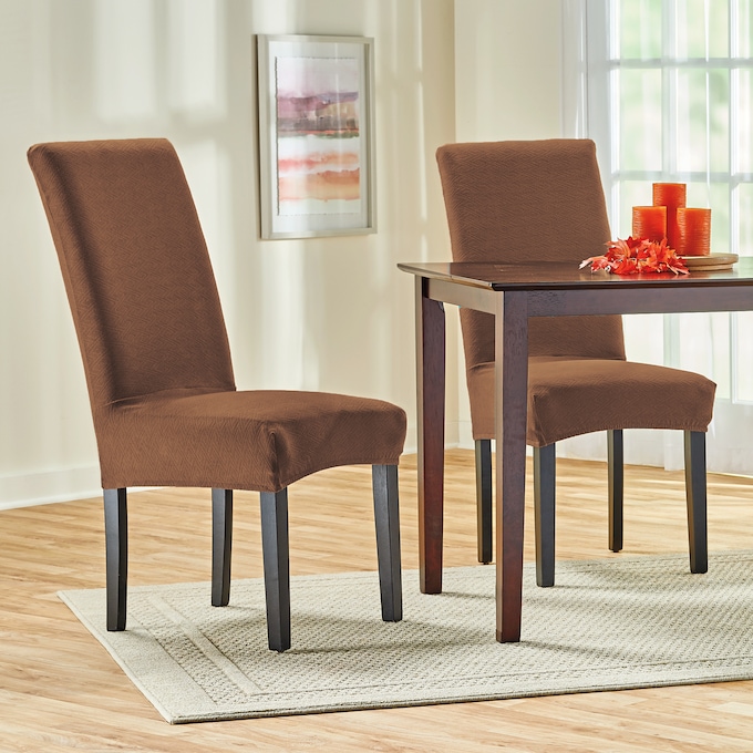 Set of 2 Dining Room Chair Slipcovers, , large