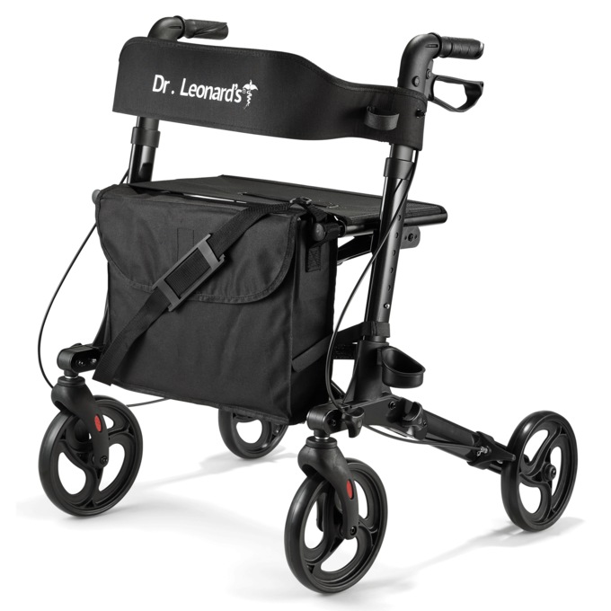 Dr. Leonard's® Foldable Aluminum Rollator, , large