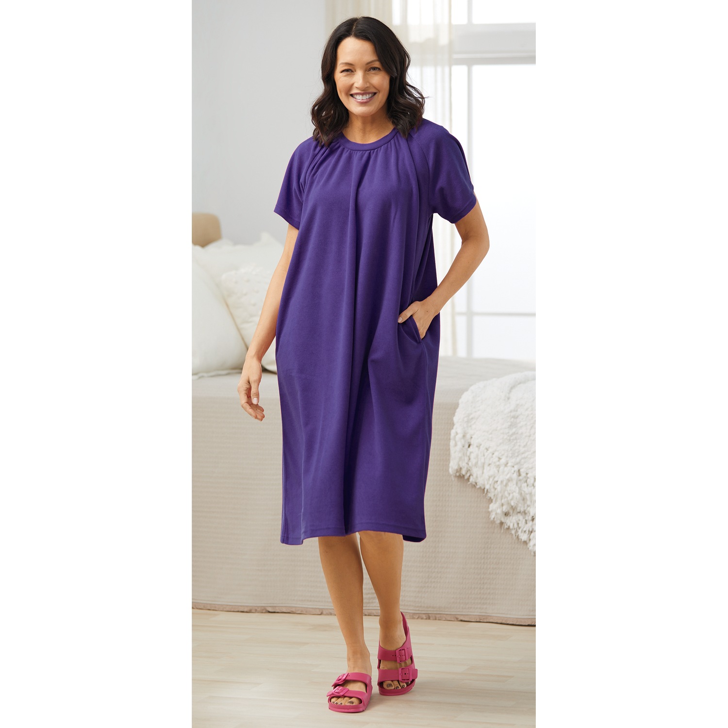 ultra fit dress Pink Zipper Double Flared Dress – KOODSHOT