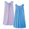 2-Pack Sleeveless Tricot Nightgowns, , large