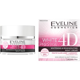 Eveline Cosmetics White Prestige 4D Whitening &amp; Regenerating Night Cream, , large