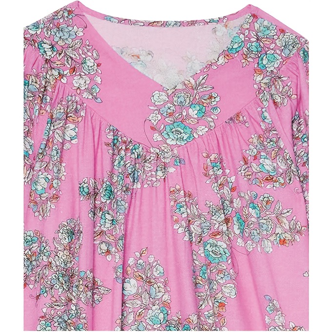 Flannel Nightgown, Butterfly Rose, large