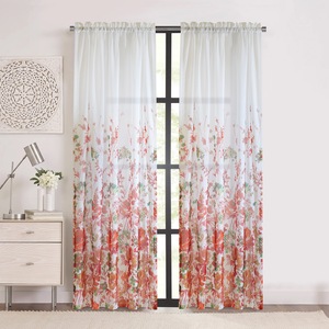Blooming Floral Curtain, , large