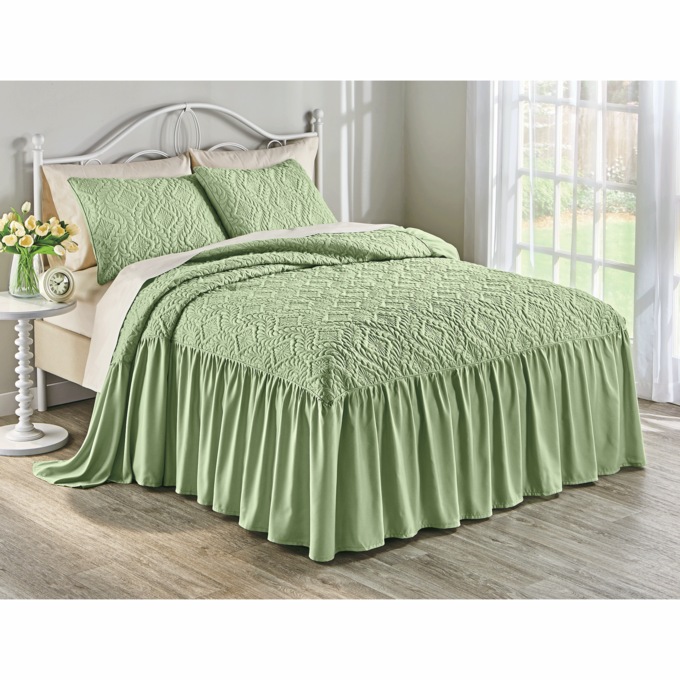 Samantha Ruffle Bedspread, , large