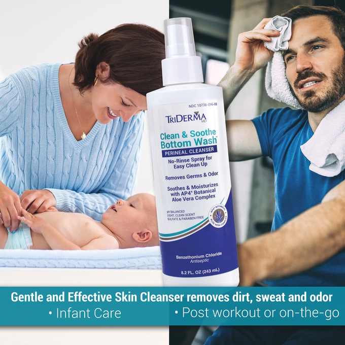 TriDerma™ Clean & Soothe Bottom Wash , , large